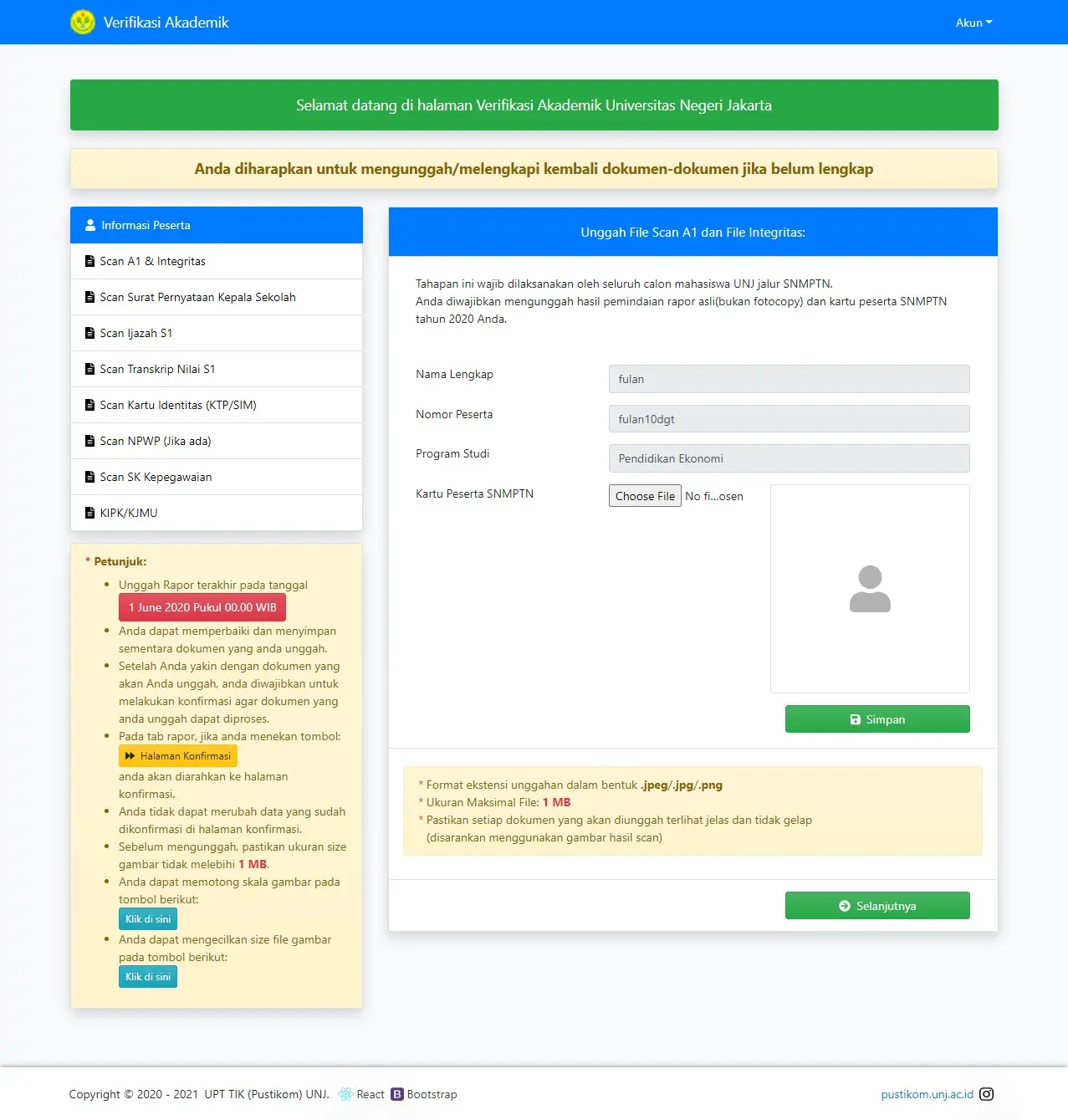 Verifikasi Akademik